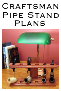 Photo of craftsman style smoking pipe stand plans