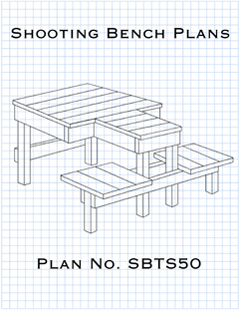 Plans on how to build a solid Shooting Bench for both left and right-handed shooters using dimensional lumber