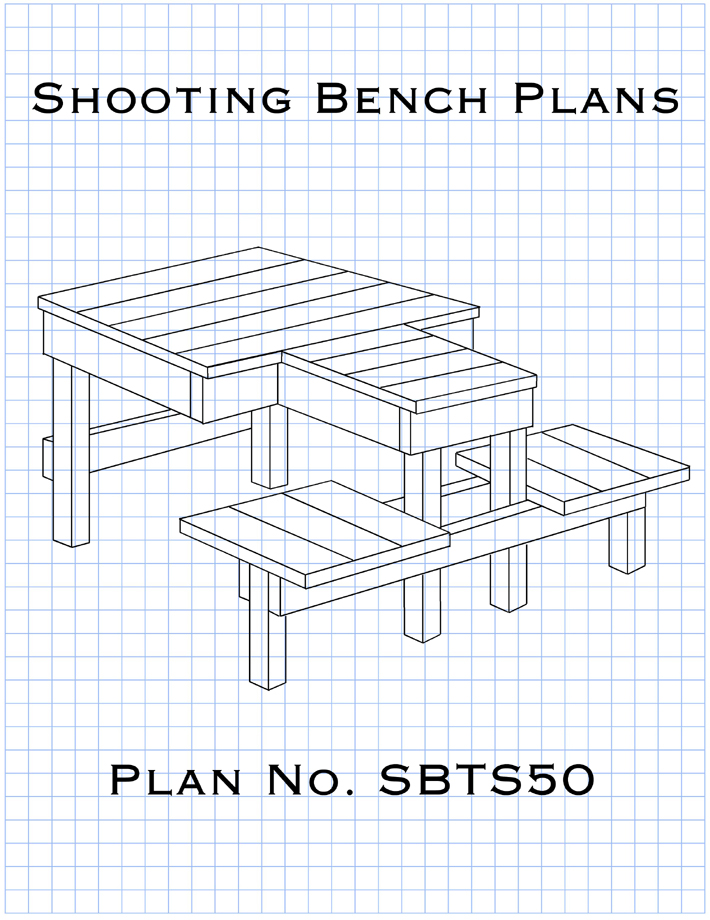 Plans on how to build a solid Shooting Bench for both left and right-handed shooters using dimensional lumber