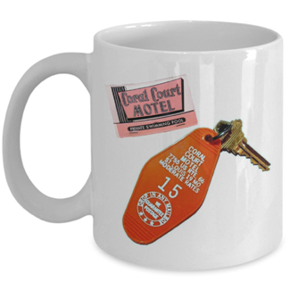 Route 66 Coral Court Motel Keys and Matchbook Coffee Mug