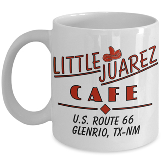 Little Juarez Cafe Sombrero Mug Route 66 Glenrio