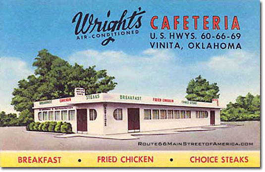 Wright's Cafeteria U.S. Highway Route 66