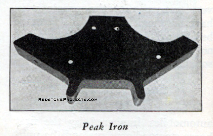 Picture of house trailer peak iron.