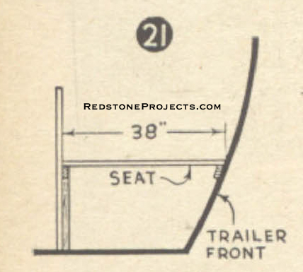 Fig. 21. Framing for dinette seat.
