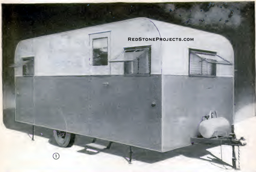 Home built 1947 travel trailer with bathroom.