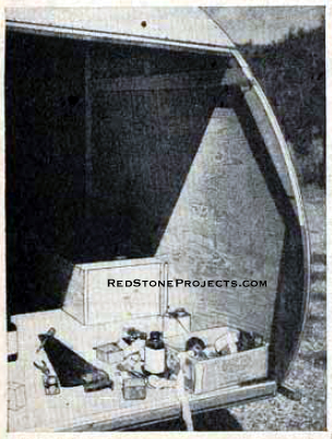 Photo 1. Showing rear end segments glued and screwed to sidewall. Also notice splice batten and wheel house box.