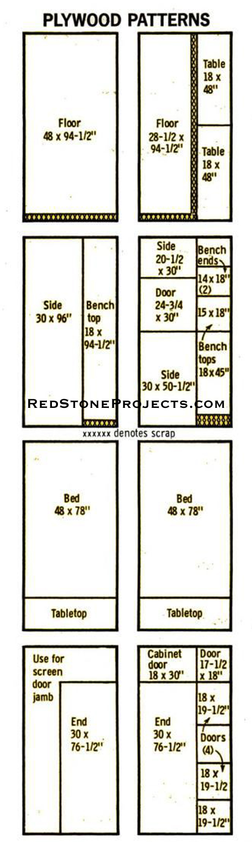 Plywood Patterns for budget tent trailer