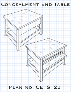 Concealment End Table Plans