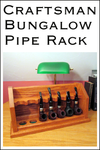 Photo of craftsman bungalow pipe rack plans