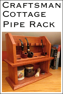 Photo of craftsman cottage pipe rack plans