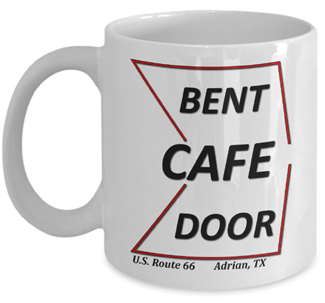 Bent Door Cafe Logo Coffee Mug Adrian,TX