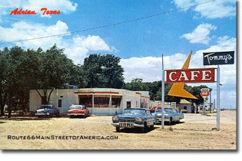 Bent Door Cafe Adrian, Texas