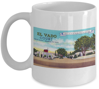 Route 66 El Vado Auto Courts Sandias 11oz Coffee Mug