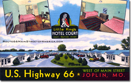 Littte King's Hotel Court on Route 66 in Joplin, Missouri