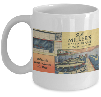 Bob Miller's Restaurant Postcard Coffee Mug