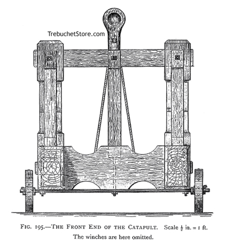 Figure 195. Catapult  - Front View Showing the Large Top Cross Piece.