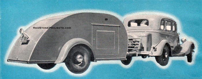 Ready for the road. The trailer’s light weight makes it easy to tow, and the ample clearance permits it to be taken over the roughest trail.