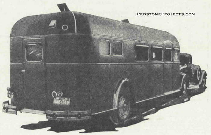 1935 Pullman trailer rear view