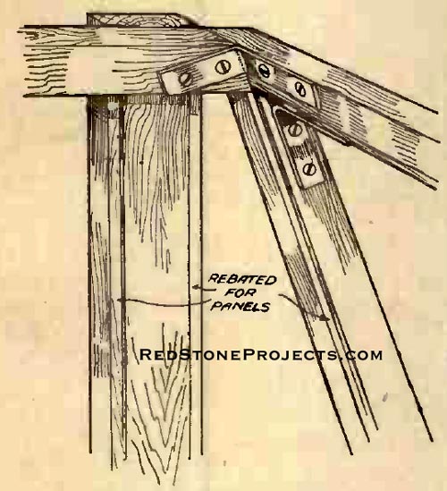 Figure 10. Method of joining the front corner pillars.