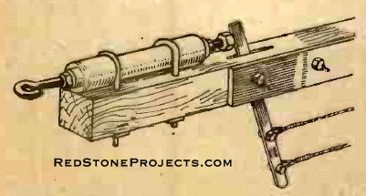 Figure 19. The towing bar and automatic brake, which is simple and effective.