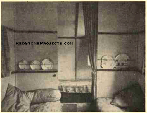 Figure 20. The inside of the home on wheels, looking through the front window.