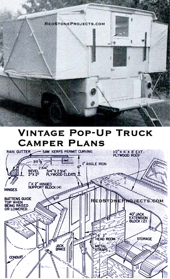 Cover of plans for building an expanding truck camper that sleeps 4 adults
