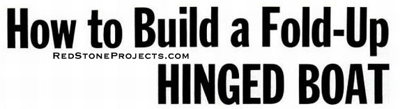 How To Build a Hinged Fold Up Boat banner