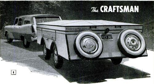 Picture of a folding trailer hitched and ready for travel