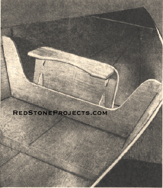 The hinged seat folds up and is removed with the center section, which is locked in place when the boat is in use.