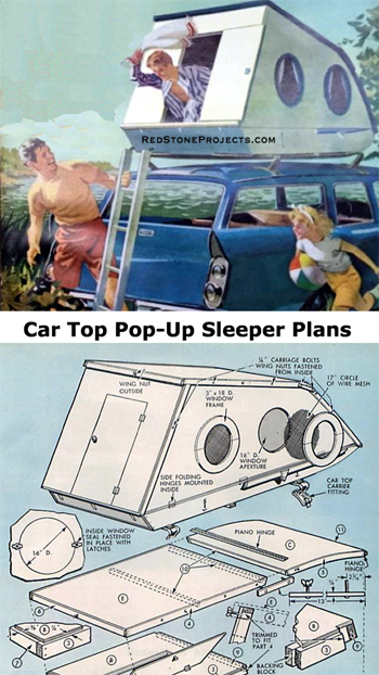 Cover of DIY hardside car top camper plans.