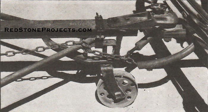 Removable Caster for Tow Bar (Used when disconnected from car.)