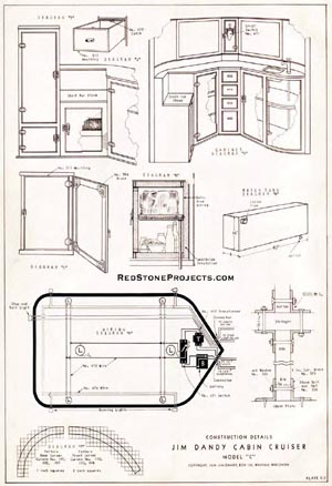 Jim Dandy Cabin Cruiser Trailer Plans Sheet C-3