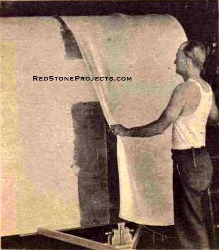 Repeat the procedure with the other half. The sides do not require cloth, but are covered with enamel.