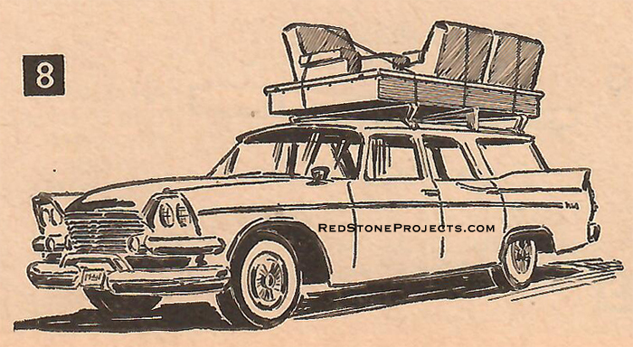 Figure 8. Roof Top Sleeper doubles as a car top cargo carrier.
