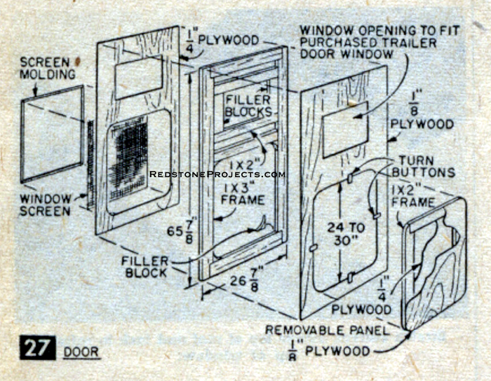 How to build a vintage travel trailer door.