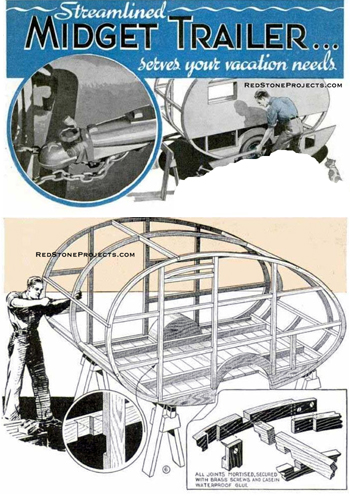 Cover of Compact and Streamline Teardrop Trailer  Plans.
