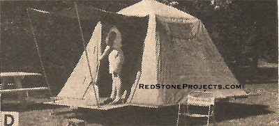 Figure 6D. Tent fully raised.