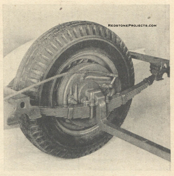 Fig. 3. Integral bracket castings are provided for fastening the frame to the Tor-Q-Les Under Chassis, made by Hammer Blow Tool Company.