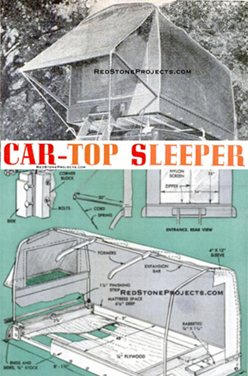 1953 Car Top Sleeper Plans Cover