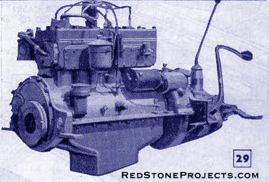 Figure 29. Vintage Sea Craft cabin cruiser's Chrysler engine converted for marine use.