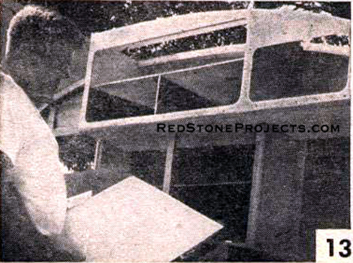 Figure 13. Overhead cabinets inside the vintage travel trailer.